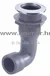 ispust u more 90° plastika/inox - 1/2" x 37 mm