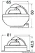 kompas RIVIERA Comet 2" - na vodoravnoj površini, sivi